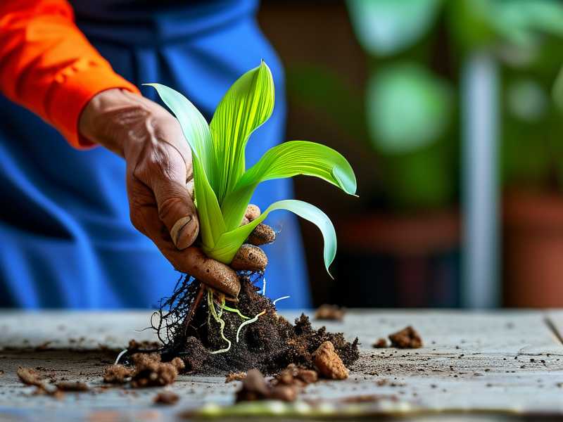 Chlorophytum wilting: loosening depth for root hypoxia (3cm)