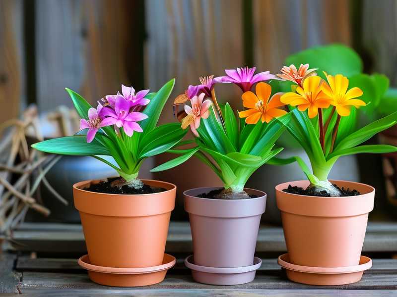 Chlorophytum repotting in spring: new pot size selection (2cm larger than old pot)