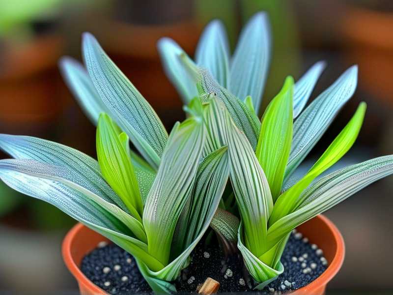 Silver-edged Chlorophytum after propagation: fertilizer selection to maintain stripes