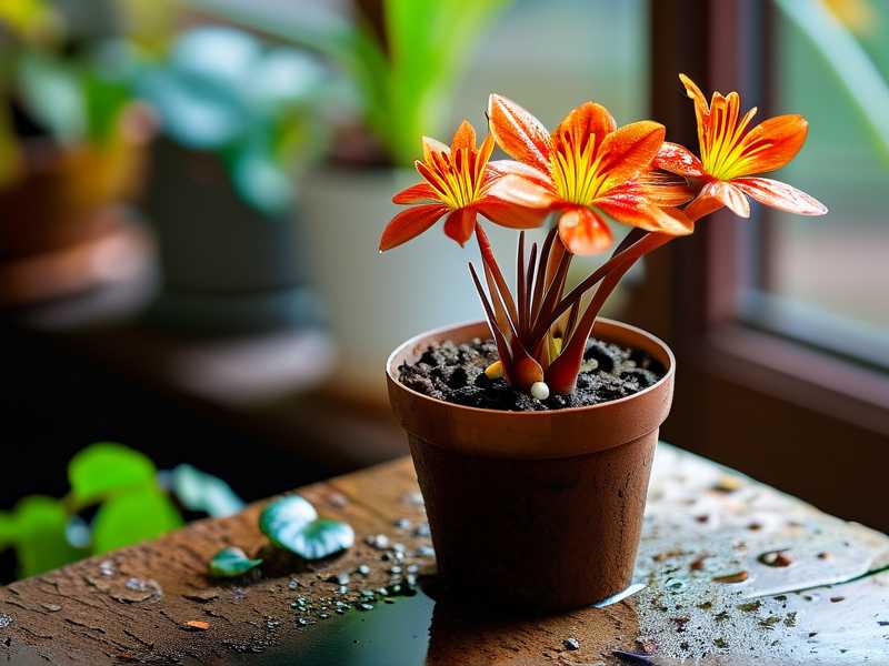 Chlorophytum watering in autumn: adjust according to soil moisture (water when 3cm deep is dry)