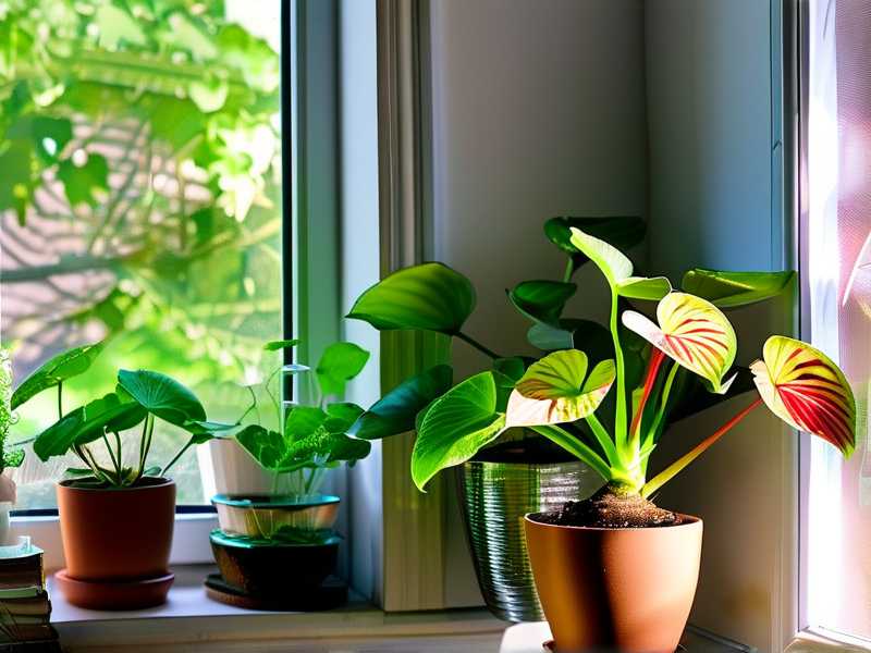 Office Chlorophytum: light control near windows (4 hours scattered light daily)