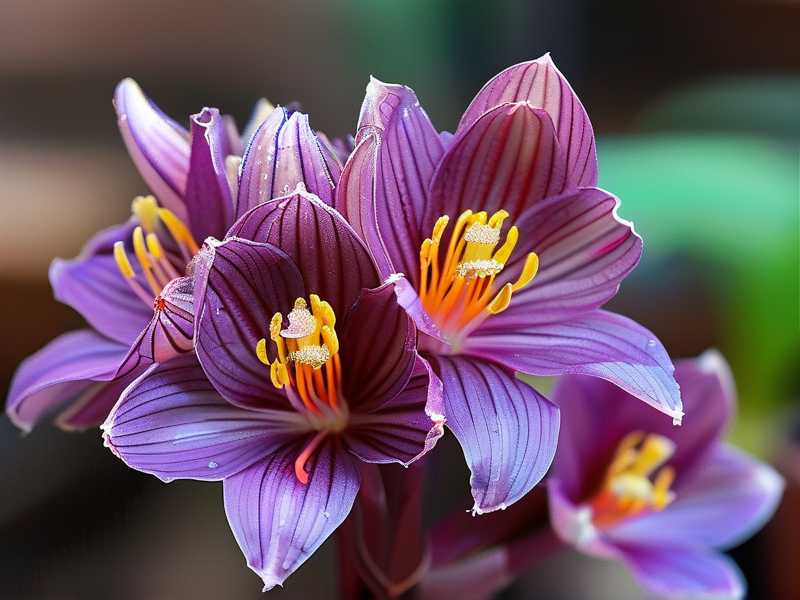 Purple leaf Chlorophytum color retention: shading net use to avoid strong direct sunlight