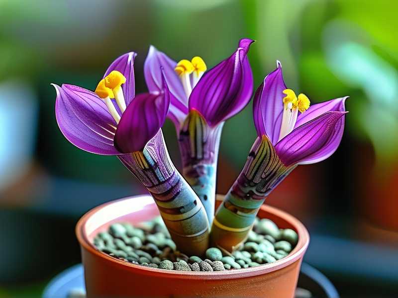 Purple leaf Chlorophytum: light and nutrient management tips