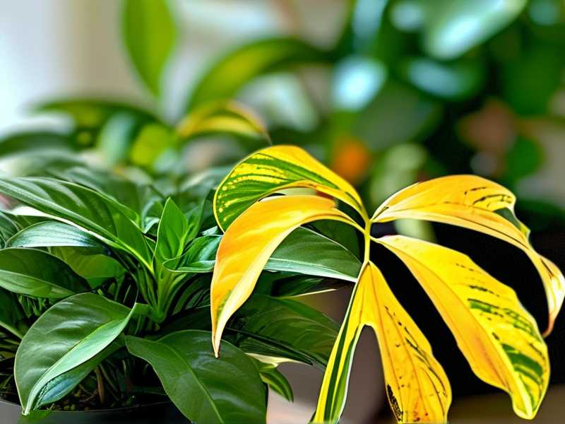 Spider plant yellow curling leaves: compound fertilizer foliar spray