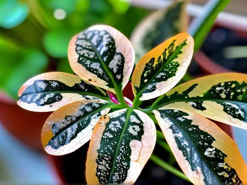 Spider plant black leaf spots: fungal disease prevention (regular ventilation, humidity control)