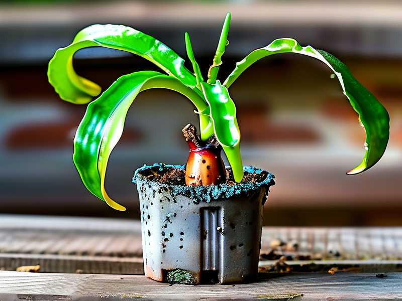 Spider plant recovery from root rot: new soil selection (loose and breathable humus soil)