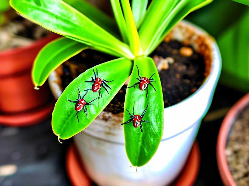 Spider plant scale insect control: buprofezin dilution ratio (1:1000)