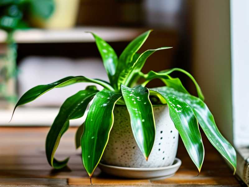 Spider plant leaf scorch: distance from heater in winter (50cm)