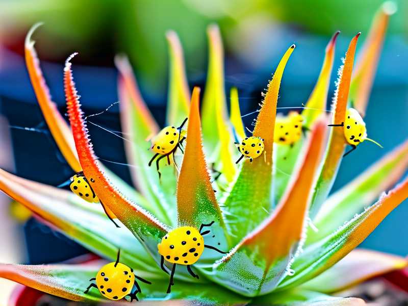 Aphid infestation on spider plants: number of yellow sticky traps (1 per pot)
