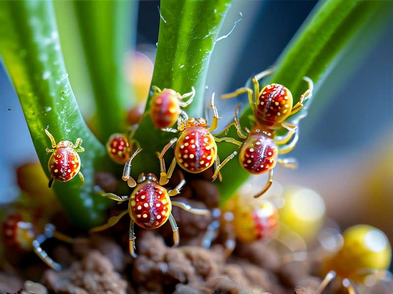 Spider plant scale insect eggs: soil disinfection temperature (50°C hot water)(1) Spider plant scale insect eggs: soil disinfection temperature (50°C hot water)(1)