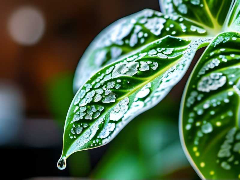 Spider plant leaf spot: carbendazim dilution ratio (1:800)