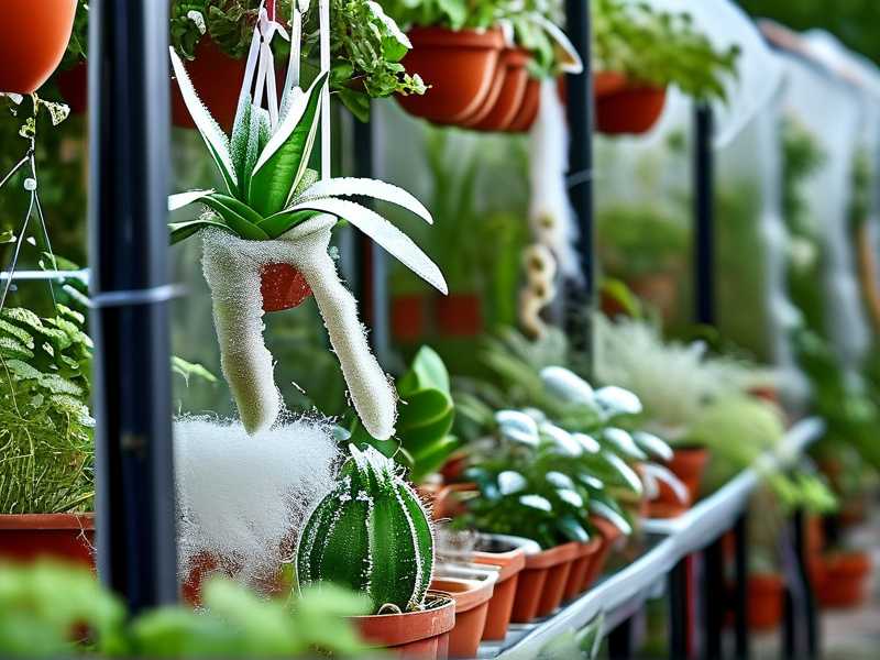 How to select suitable frost protection fabric for outdoor spider plant collections