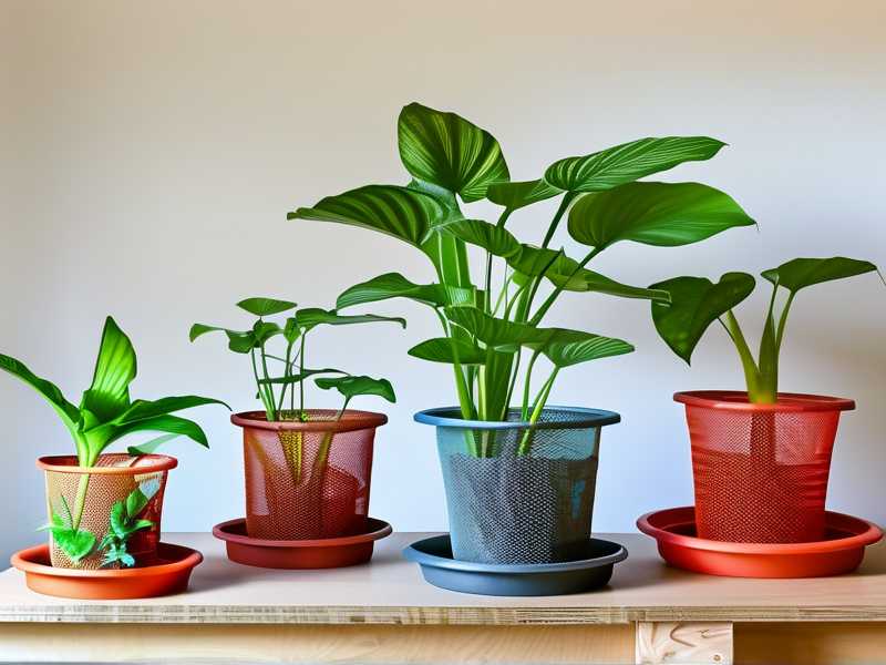 How to reuse clean mesh fabric as drainage screen for spider plant pot bottoms(1) How to reuse clean mesh fabric as drainage screen for spider plant pot bottoms(1)