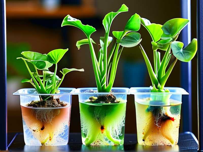 How to monitor spider plant root health inside transparent hydroponic containers