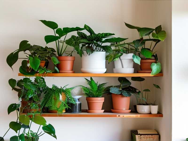 How to build simple elevated shelving to lift spider plants above cold floor drafts(1) How to build simple elevated shelving to lift spider plants above cold floor drafts(1)