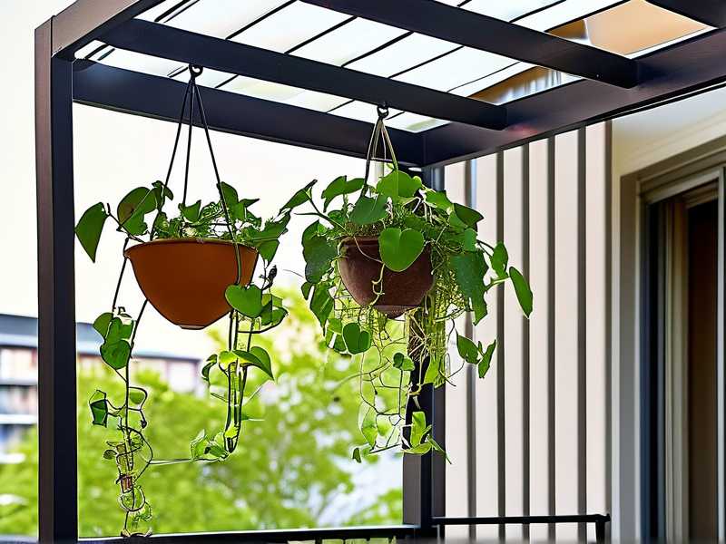 How to create portable shade frames to protect balcony spider plants at midday