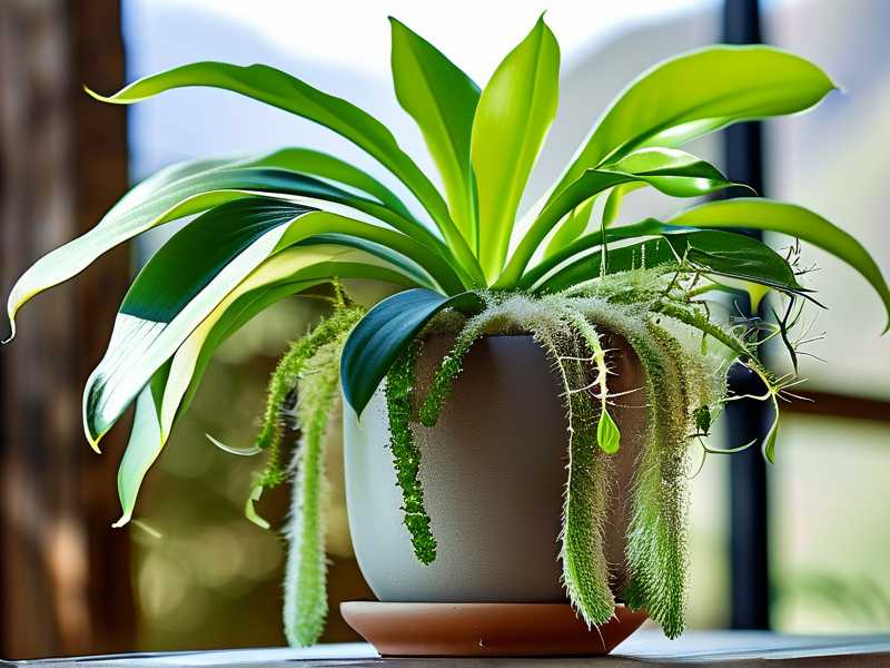 How to adjust spider plant misting frequency for low-humidity mountain climates