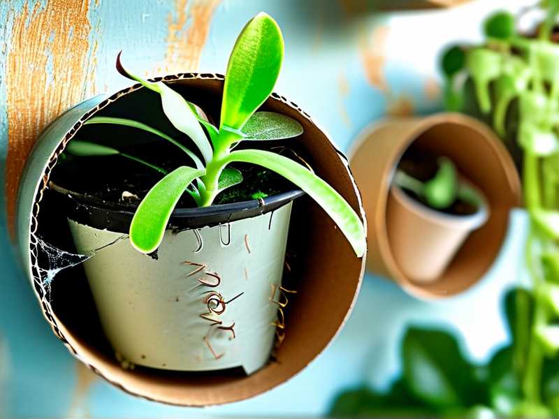 How to reuse clean cardboard tubes to train spider plant runners vertically(1) How to reuse clean cardboard tubes to train spider plant runners vertically(1)