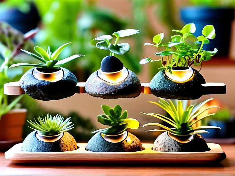 How to build DIY pebble humidity trays for multiple desktop spider plant pots