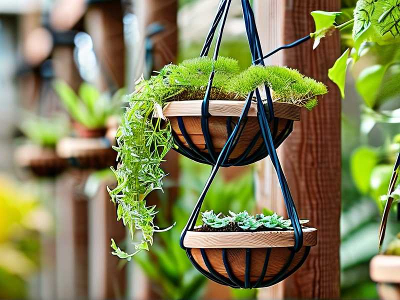 How to build simple plant cable systems to suspend spider baskets at ideal heights