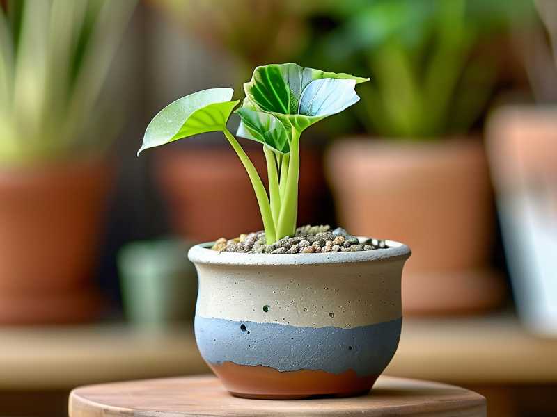 How to mix calcined clay into potting medium for stable spider plant root zones