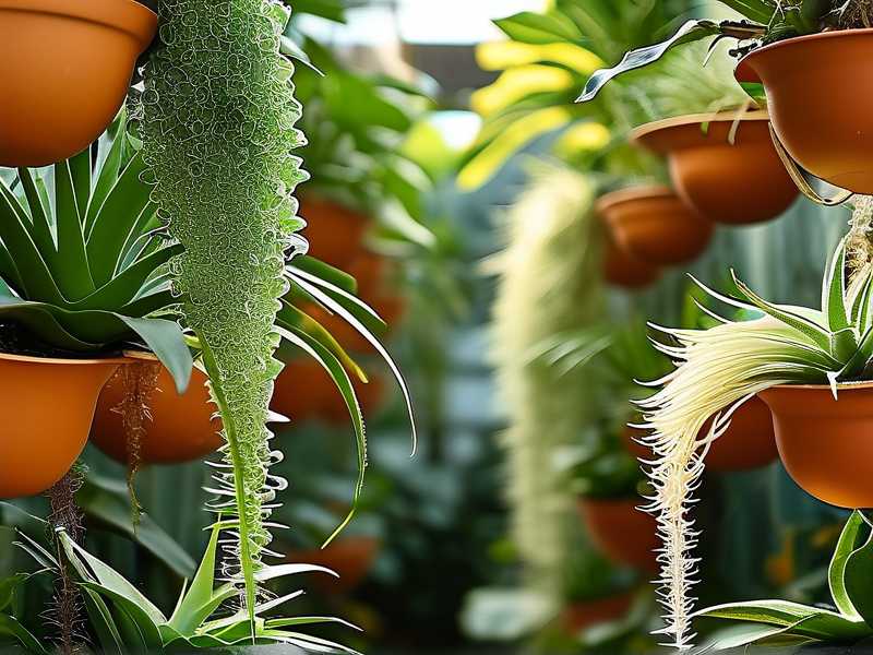 How to create natural airflow channels around tightly grouped spider plants