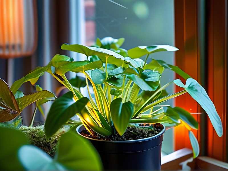 How to encourage spider plant seedling growth under low-watt indoor grow lights