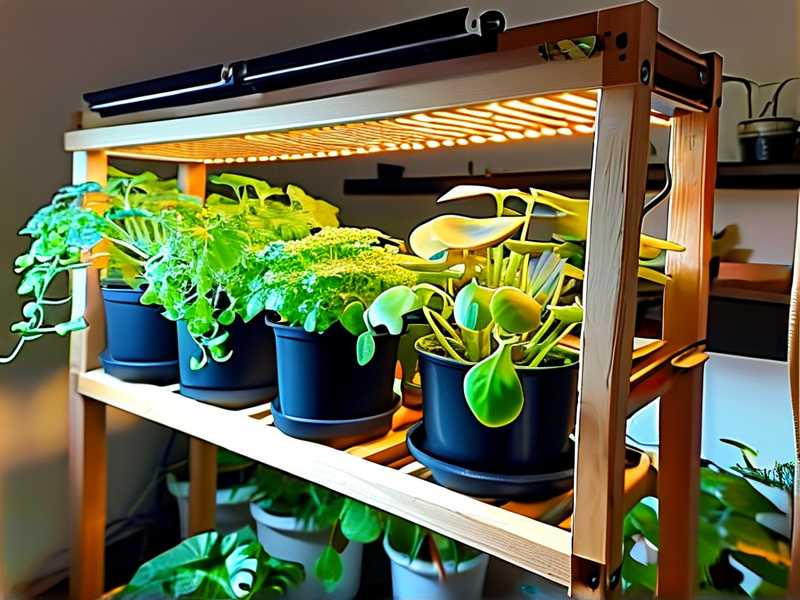 How to build low-cost grow light stands optimized for spider plant collections