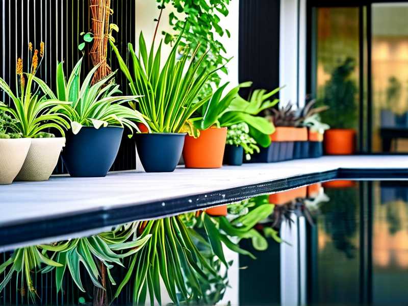 How to arrange spider plant placement to avoid reflected asphalt outdoor heat