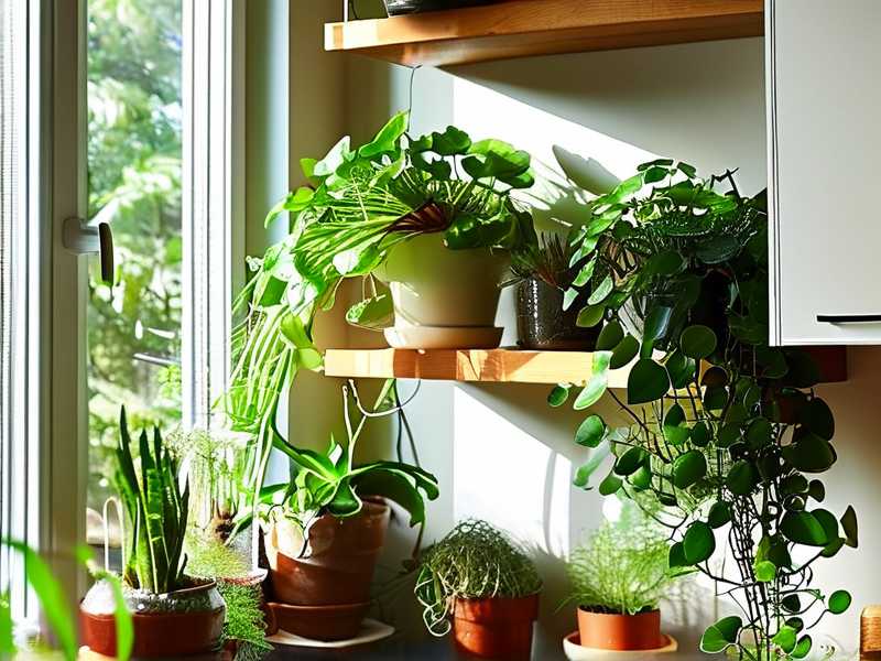 How to encourage spider plant flowering inside sunlit kitchen window positions
