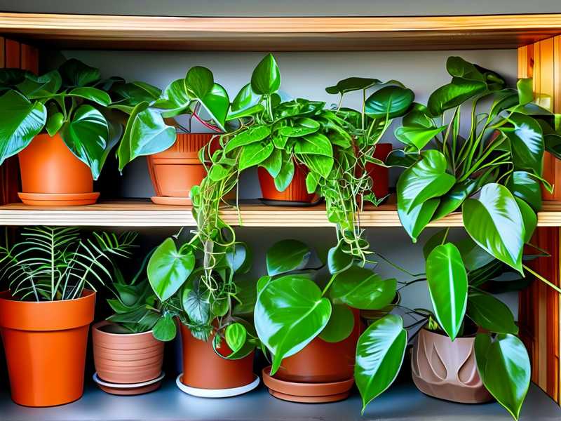 How to arrange spider plant shelves to prevent light blockage between specimens