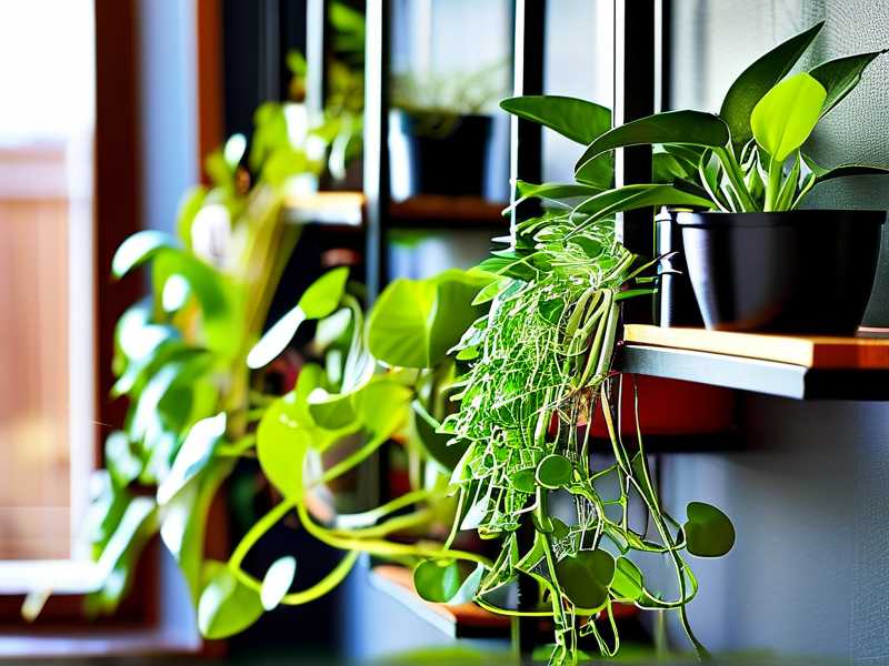 How to arrange spider plant shelves to prevent light blockage between specimens(1) How to arrange spider plant shelves to prevent light blockage between specimens(1)